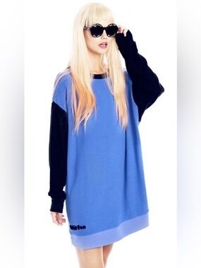 Wildfox Barbie Dreamhouse Collection roadtrip sweater in blue/black S